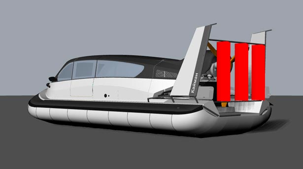 Аэроглиссер Кайман вид спереди