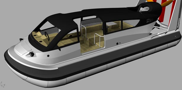 Аэроглиссер Кайман вид спереди