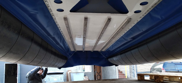 жесткая защита подошвы гибког ограждения подушки судна PE1000